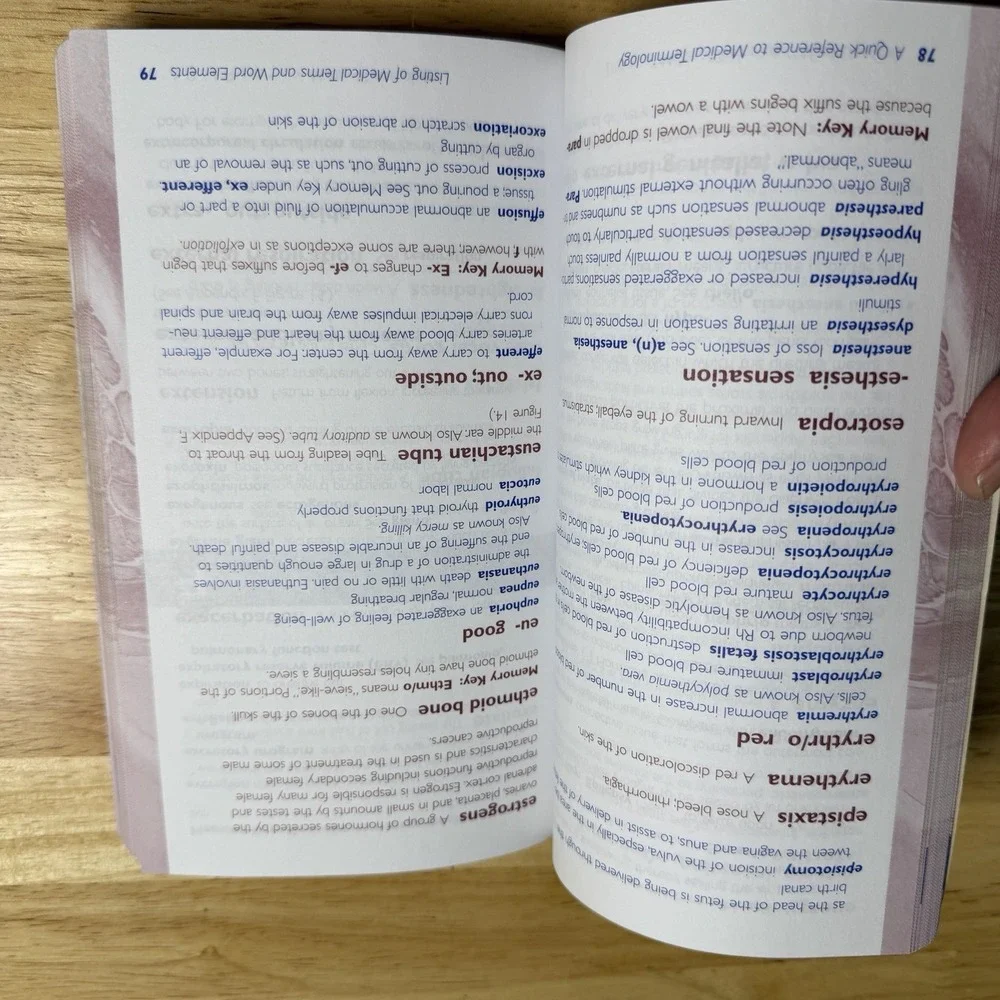 A Quick Reference to Medical Terminology Paperback Excellent Condition